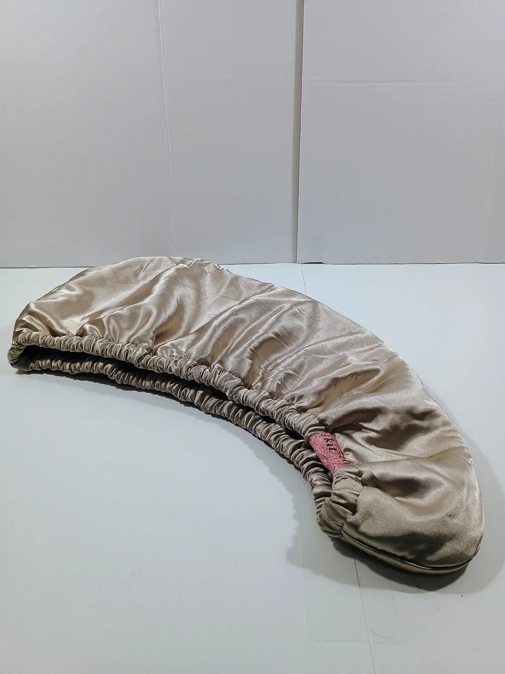Kitsch Satin Sleeping Bonnet in Champagne with Pink Tag Ulta Beauty